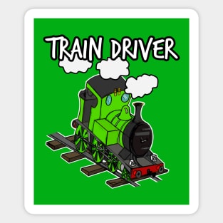 Train Driver Steam Locomotive Rail Enthusiasts Model Railroad Sticker